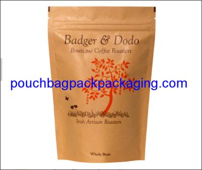 China Stand up pouch, Aluminium pack bag, zipper doypack for coffee packaging for sale