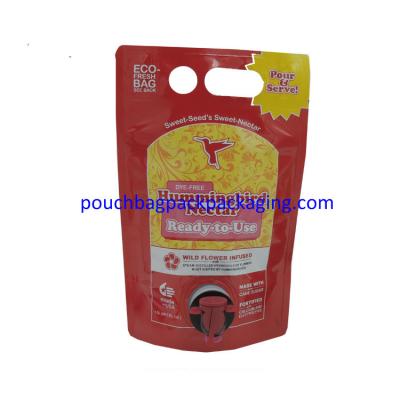 China Plastic Wine Bag In Box, Food Packaging Bag, BIB Spout Pouch bag for sale