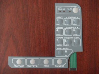 China Metal Dome OEM LED Membrane Switch Keyboard In Industrial Control / Electronic Scale for sale