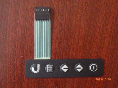 China OEM Medical Equipment Metal Dome Tactile Membrane Switch Panel with Flat Cable for sale