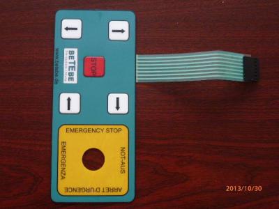 China Umidade - painel do interruptor de membrana da prova para o produto elétrico, seda - tela impressa à venda
