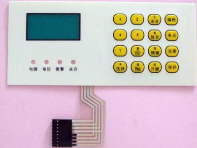 Chine Panneau à télécommande tactile adhésif de clavier de contact à membrane de la coutume 3m à vendre