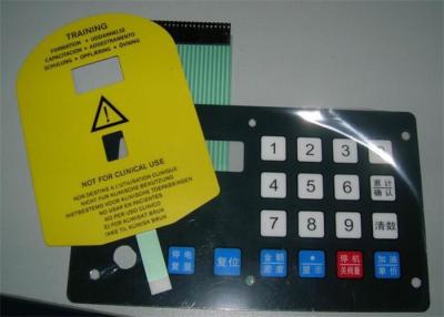 China 3M Adhesive Waterproof Membrane Switch Push Button Panel , Corrosion Resistance for sale