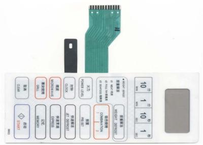 China Interruptor de membrana táctil modificado para requisitos particulares del teclado del panel de delante cubierto con la bóveda del metal en venta