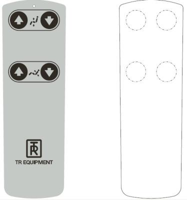 China White Light Weight Tactile Membrane Switch Control Overlay with Silk screen Printed for sale