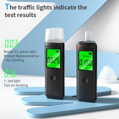 China ABS Plastic Portable Breath Alcohol Tester Machine with Type C charging for sale
