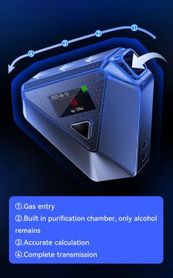 China Teste pessoal Sensor de célula de combustível Analisador de respiração Mr preto 2 Com Bluetooth à venda