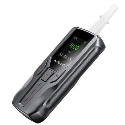 China Fuel Cell Sensor Breath Analyser Machine Black Breath Test Machine For Alcohol for sale