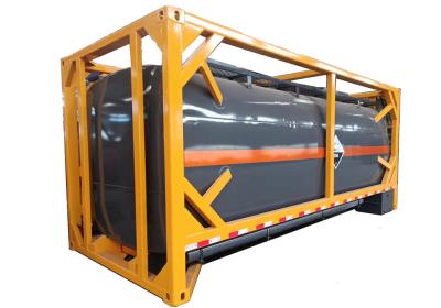 China LR 6m Liquid Tank Container 0.09Mpa 33% Sulfuric Acid Bulk Storage Tank for sale