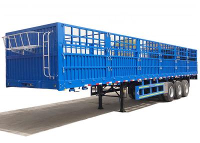 China Curb Weight 6.2T Stake Semi Trailer 12R22.5 Fence Cargo Trailer for sale