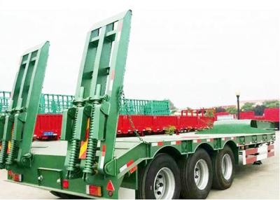 China 80000kg tri Axle Low Bed Trailer Q345B destacam o reboque do Gooseneck para o camionete à venda