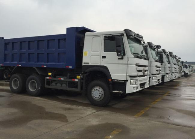 SINOTRUK HOWO Tipper Truck 266HP 6X4 LHD 10 - 25CBM Commercial Dump Truck