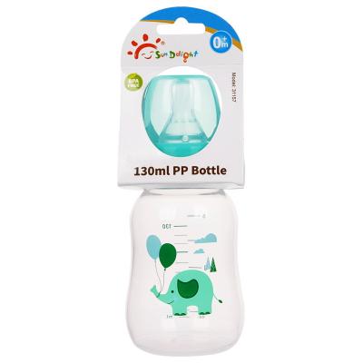 China Botella de alimentación estándar verde del bebé de 5oz 130ml PP en venta