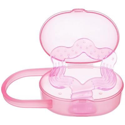 China 3 Month Carry Case Baby Silicone Teether Protector for sale