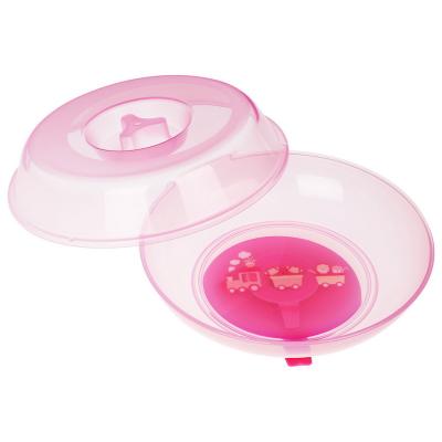 China 6 Months Covered BPA FREE Pink Baby Suction Plate for sale