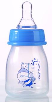 China Mini Standard Neck 2oz 60ml PP Newborn Baby Feeding Bottle with window box for sale