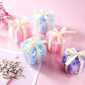 The clear PET boxes