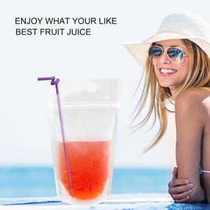 pouches for drinks with straws