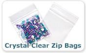 Crystal Clear Zip Bags