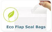 Eco Clear Compostable Flap Seal Bags