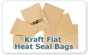 Kraft Flat Heat Seal Bags
