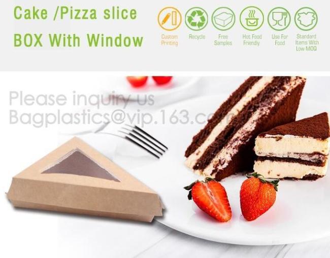 Triangle Food SLICE CAKE BOX, Salad, HUMBURGER BOX, BOAT TRAY, LUNCH BOX, HANDLER, CARRIER, BOWL, CUP 2