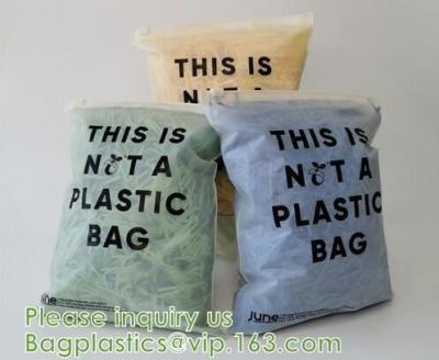 China Empacotamento appreal biodegradável, roupa interior Compostable do zíper do amido de milho do Pla, roupa, pele, vestuário à venda