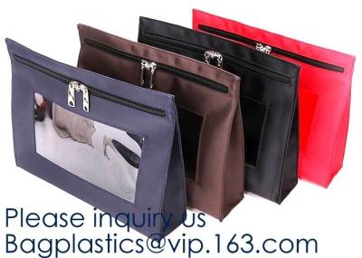 Zipper Security Bank Deposit Bag, Cash Bag, Utility Pouch, Money Bag With Key Lock, Bank Supplies