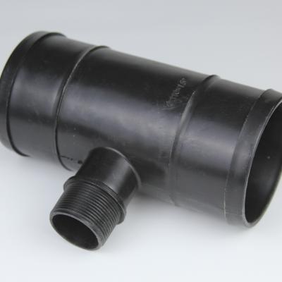 China Irrigation Pipe 3 Way Tee Fitting Reducer Single Wire Tee Customized for sale