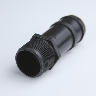China Black Irrigation Hose Connector Lightweight Irrigation Tubing Connectors for sale
