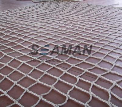 China PP, Nylon , Polyester white color Gangway safety net 5m x 10m IMPA CODE 232161-62 for sale