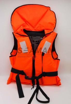 China Orange Color Nylon Water Sport Life Jacket 100N Boat Flotation Life vest for sale