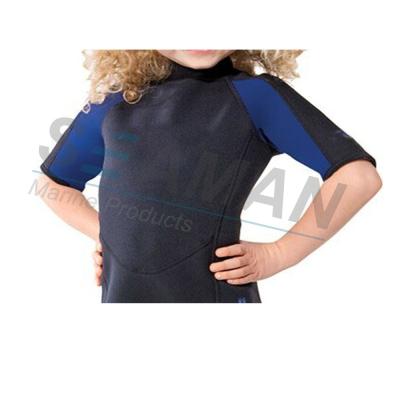 China Premium Neoprene 2mm Kids Shorty Wetsuit Laminated With Nylon Jersey Double Side for sale