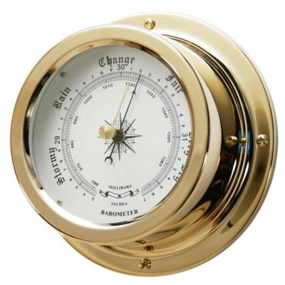 China Marine Nautical Brass Barometers Weather Instruments Aneroid Movement for sale