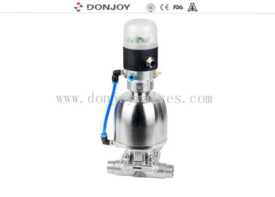 China Stainless steel  Regulating diaphragm valve with position DN25 - DN100 CE / FDA for sale