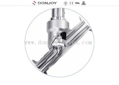 China 2 Way Pneumatically Actuated Angle Seat Valve  with Tri clamp end for sale