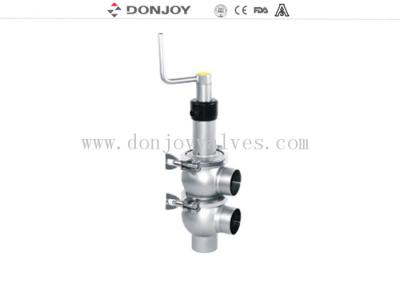 China Manual Divert Seat Valve with SS Pull Handle for Flow Control for sale