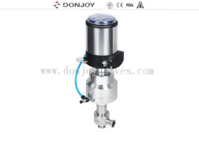 China Stainless Steel Pneumatic Actuator Valve For Aseptic Regulating With Controller / Positioner for sale