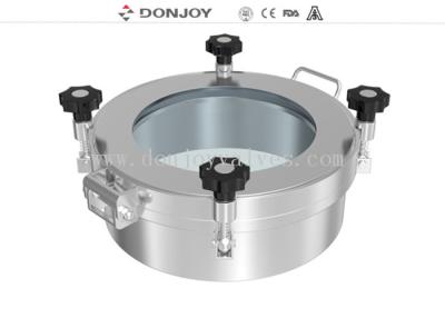 China SS316L Circular Manhole Covers 450×100mm For Pharmaceutical Stirring Tank for sale