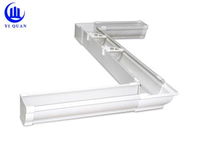 China High End PVC Plastic Vinyl Rain Gutters 2.5 Inch For House Roofing Villa for sale