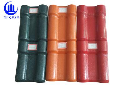 China Prefabricated Houses Plan Synthetic Resin Roof Tile Spanish Type for sale