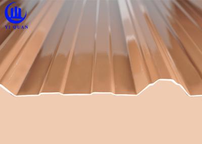 China Plastic Roof Tiles PMMA Coated 3 layer UPVC Corrugated Roofing Sheets for sale
