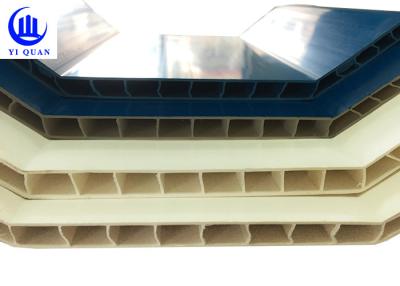 Китай Гофрированные прочные выдалбливают плитки PVC двойных листов толя стены пластиковые продается