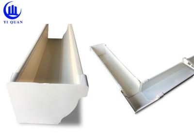 China Threepenny PVC Rain Gutters Fiiting Rain Water Collection Gutter for sale