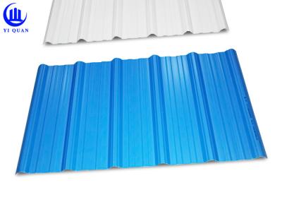 China Trapezoidal Wave Type PVC Plastic Roofing Sheets 3 Layer Heat Insulated for sale