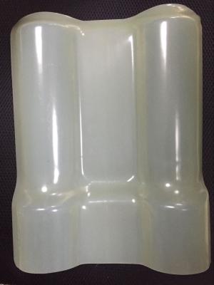 China Upvc  Transparent Roofing Sheets Round Wave Smooth Surface for sale