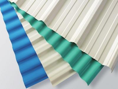 China White Plastic Corrugated Roofing Sheets 1130mm Width / 2mm Thickness for sale