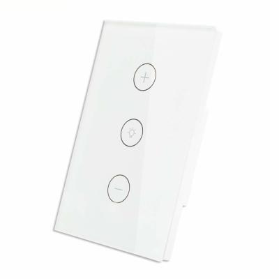 China Glomarket Tuya Us Wifi Wireless Smart Switch Led Touch Controller Electronic Light Dimmer Interruptor Inteligente Switch for sale