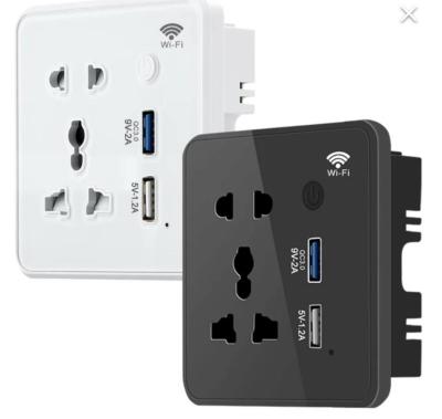 Chine Glomarket Tuya Wifi Smart Sockets Usb Charger Electrical Plug Socket Remote Control With Alexa Google For Smart Home à vendre