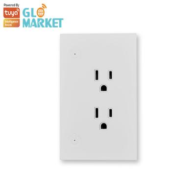 China Tuya Wifi Electrical Sockets Voice Control Universal Smart Socket With Alexa / Google for sale